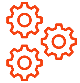 engrenagem laranja serviços